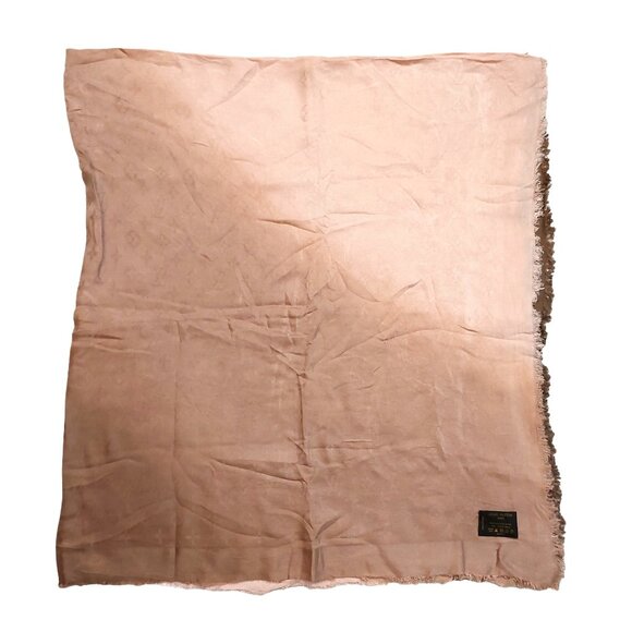 LOUIS VUITTON LV Vintage Pink & Brown Ombre Monogram Scarf Shawl Wrap - Picture 9 of 14